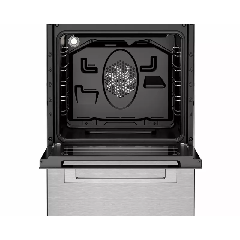 BEKO FSM59300XDS Brīvi stāvoša indukcijas plīts ar elektrisko cepeškrāsni, nerūsējošais tērauds