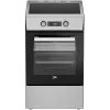 BEKO FSM59300XDS Brīvi stāvoša indukcijas plīts ar elektrisko cepeškrāsni, nerūsējošais tērauds