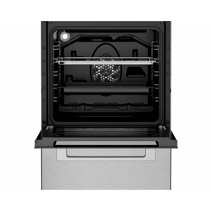 BEKO FSM59300XDS Brīvi stāvoša indukcijas plīts ar elektrisko cepeškrāsni, nerūsējošais tērauds