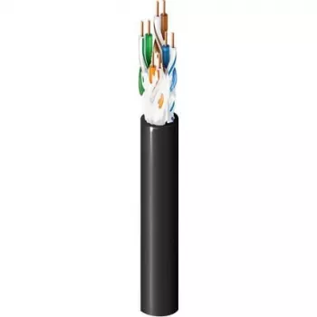 Belden Category 5e OSP kabelis, 4 pāri, 24 AWG, 1000 pēdas (305 m), melns