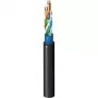 Belden CatSnake 5E kategorijas taktiskais Ethernet kabelis, 24 AWG savīta tukša vara, UTP, TPE apvalks, melns, 100 MHz, Gigabit, augstas elastības
