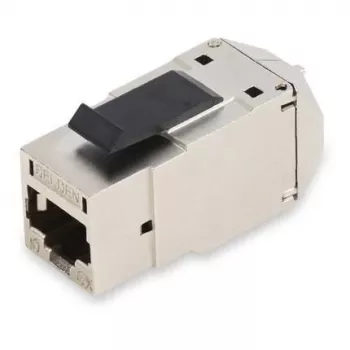 Belden REVConnect 10GX STP modulārais RJ45 keystone ligzda CAT6A ekranēta balta