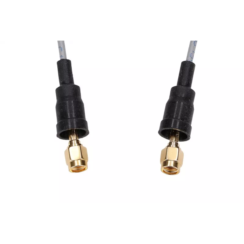 Belden RP-SMA/RP-SMA 50cm RF100LL koaksiālais pigtail kabelis, 50 omi, melns