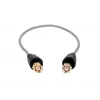 Belden RP-SMA/RP-SMA 50cm RF100LL koaksiālais pigtail kabelis, 50 omi, melns