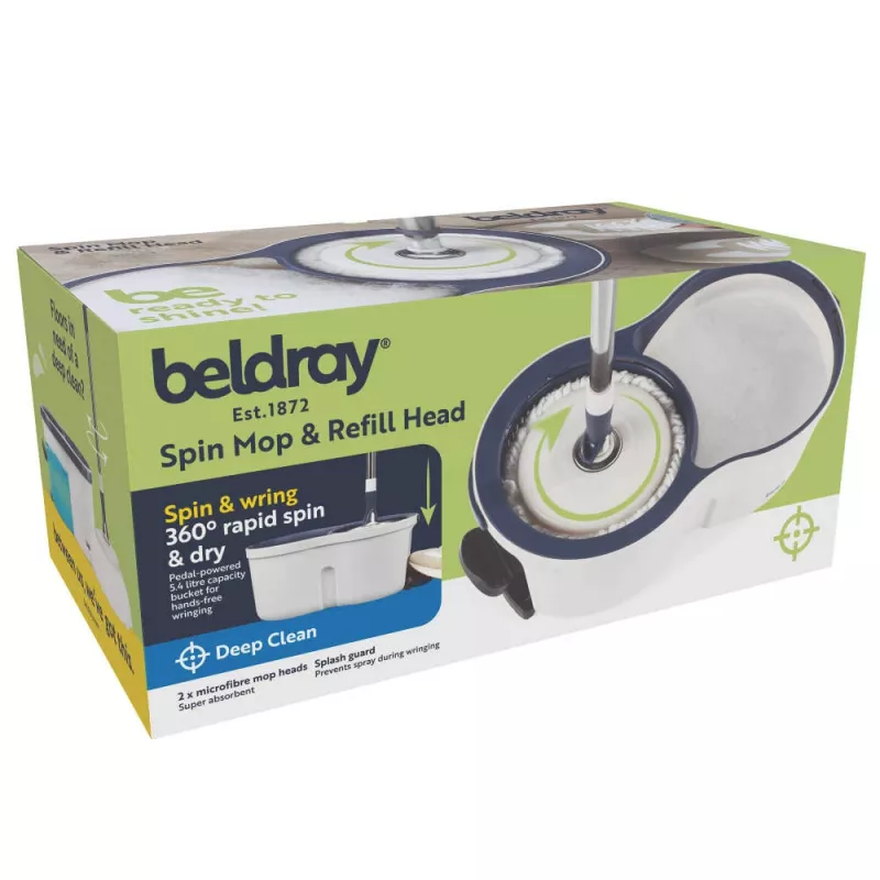 Beldray LA00000005EU7 Spin Mop & Refill Head - Pelēks/Zils