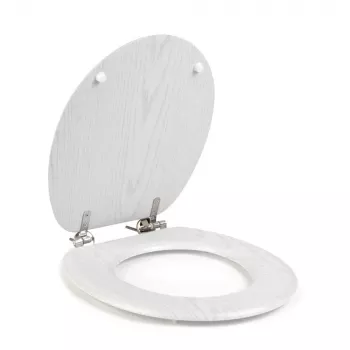 Beldray LA00000073WHTEU7 Koka tualetes sēdeklis - Soft Close, Balts, Ovāls