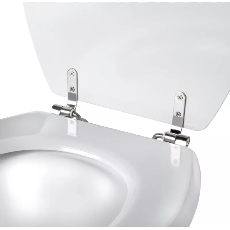 Beldray LA033758WFPEU7 Tongue & Groove Toilet Seat White MDF