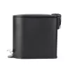 Beldray LA036690BLKPEU7 Slimline D-veida pedāļa atkritumu spainis, 5 litri, melns