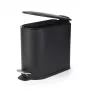 Beldray LA036690BLKPEU7 Slimline D-veida pedāļa atkritumu spainis, 5 litri, melns