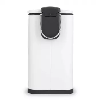 Beldray LA036690WHTPEU7 Slimline D-veida pedāļa atkritumu spainis, 5 litri, balts