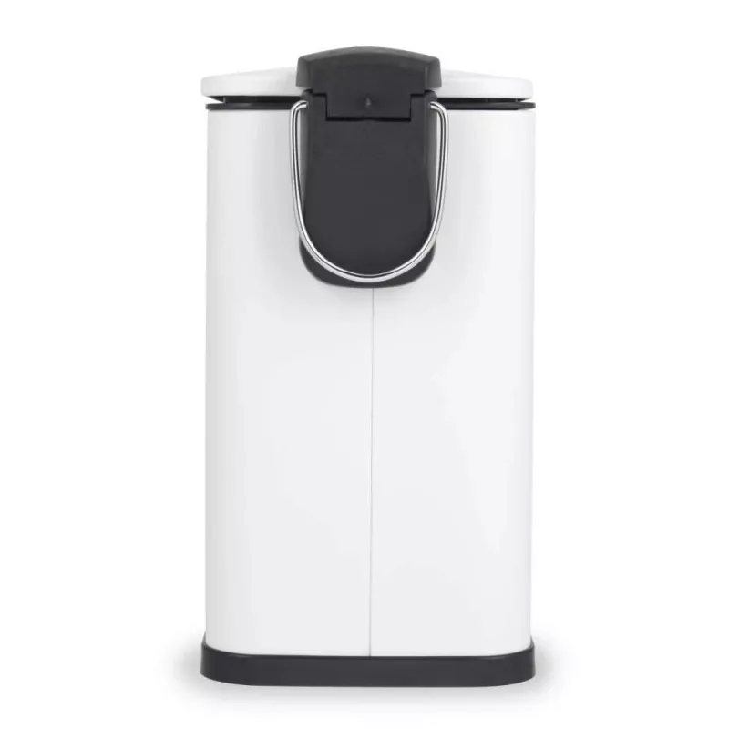 Beldray LA036690WHTPEU7 Slimline D-veida pedāļa atkritumu spainis, 5 litri, balts