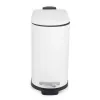 Beldray LA036690WHTPEU7 Slimline D-veida pedāļa atkritumu spainis, 5 litri, balts