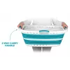 Beldray LA072979TQFEU7 37 L Salokāms Hip Hugger veļas grozs Tirkīza