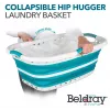 Beldray LA072979TQFEU7 37 L Salokāms Hip Hugger veļas grozs Tirkīza