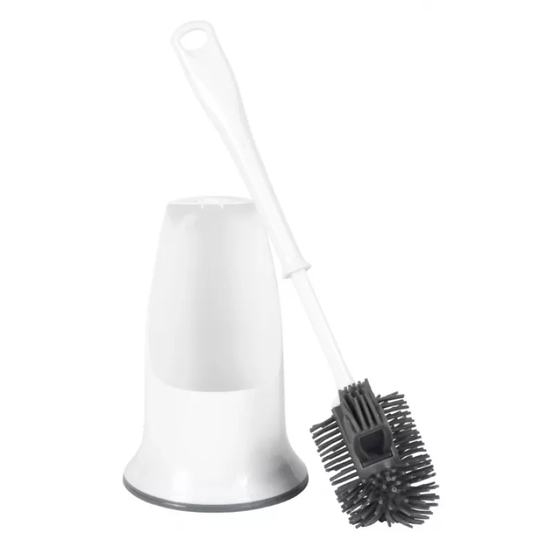 Beldray LA084538PUFFEU7X Antibac Silikona tualetes birste ar turētāju, violeta
