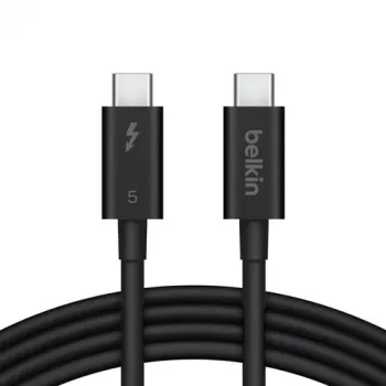 Belkin Connect Thunderbolt 5 pasīvais kabelis 1m 80Gbps 240W melns INZ005HQ1MBK