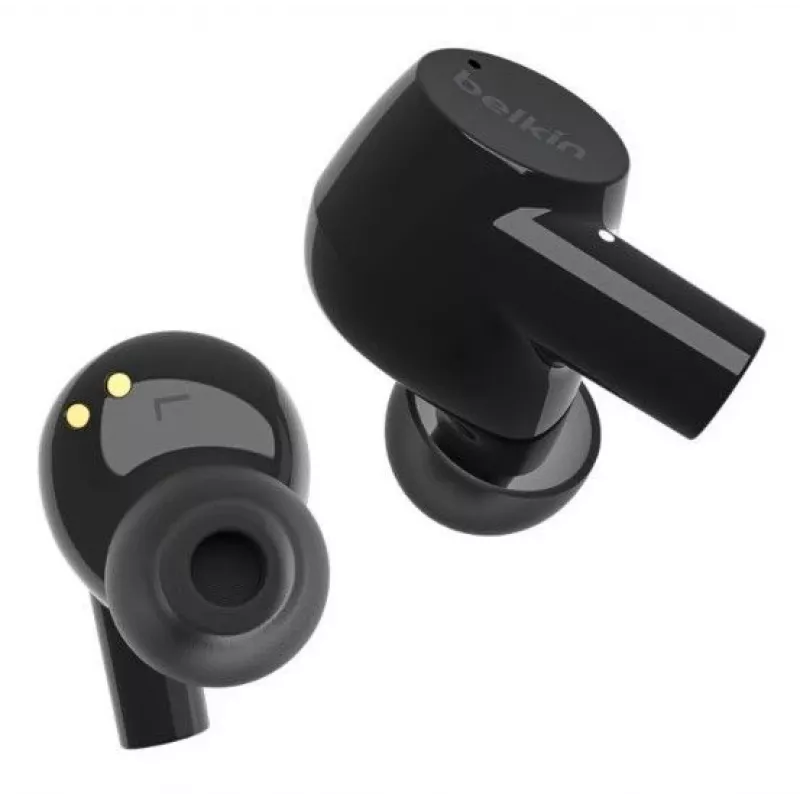 Belkin SoundForm Rise True Wireless Earbuds ar mikrofonu, Bluetooth 5.2, IPX5, Melns