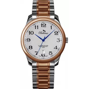 BELLEVUE Woman F3 Analog Quartz Watch 30mm Silver Stainless Steel