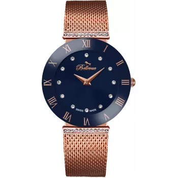 BELLEVUE Sieviešu pulkstenis F107 (33mm) - Nerūsējošais tērauds - Sudrabs