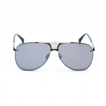 BELSTAFF BECKINGTONIIN Vīriešu kvadrātveida acetāta saulesbrilles - Melns rāmis, pelēkas lēcas 63/12/145 mm