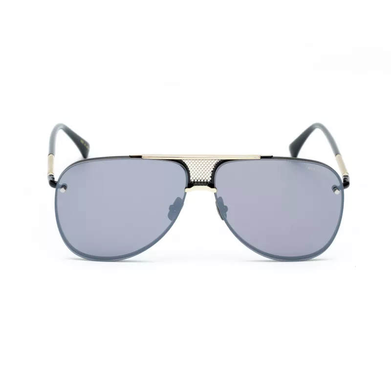 BELSTAFF BECKINGTONIIN Vīriešu kvadrātveida acetāta saulesbrilles - Melns rāmis, pelēkas lēcas 63/12/145 mm