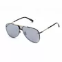 BELSTAFF BECKINGTONIIN Vīriešu kvadrātveida acetāta saulesbrilles - Melns rāmis, pelēkas lēcas 63/12/145 mm
