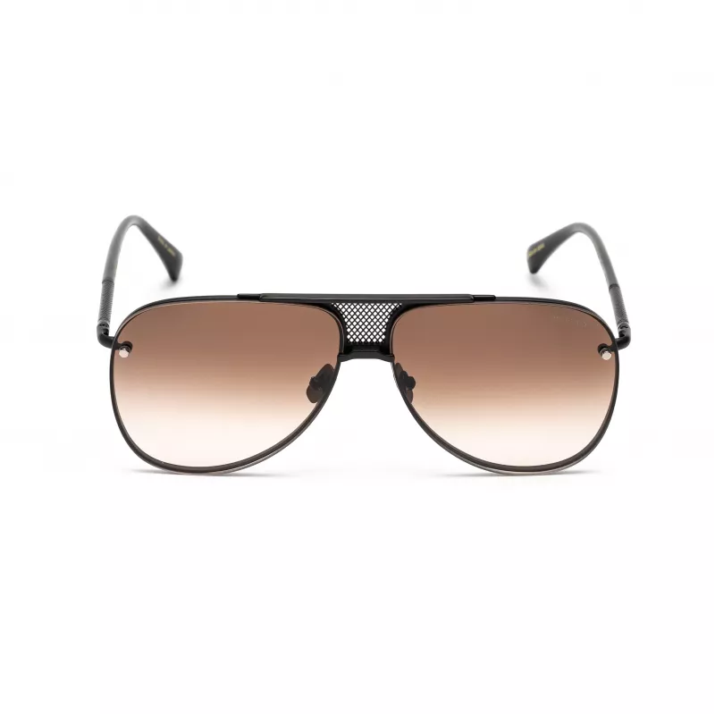 Belstaff Beckinton Vīriešu Saulesbrilles - Melns Acetāta Rāmis Pelēkas Lēcas 61/12/145 mm UV400