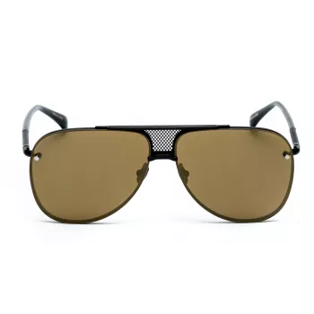 BELSTAFF BEKINGTONNEG Vīriešu taisnstūra saulesbrilles - Melns rāmis Pelēkas lēcas 61/12/145 mm