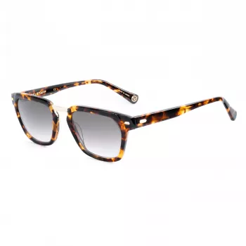 BELSTAFF COOPER-S192 Unisex saulesbrilles - 52/21/145 mm - Melns rāmis, pelēkas lēcas