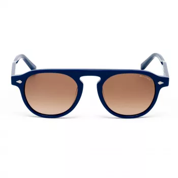 BELSTAFF LARSSON-AZUL Unisex saulesbrilles, zils rāmis, pelēkas lēcas 49/21/145 mm UV400