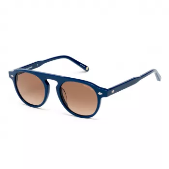 BELSTAFF LARSSON-AZUL Unisex saulesbrilles, zils rāmis, pelēkas lēcas 49/21/145 mm UV400