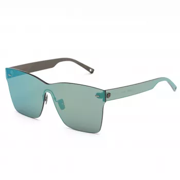 BELSTAFF LUMINORPETROL Women's Shield Sunglasses - Petrol Frame, Dark Blue/Green Tint Lens, UV400