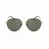 Belstaff Magnumdoradon Unisex Saulesbrilles - 58/17/145 mm - Melns Rāmis Pelēka Lēca