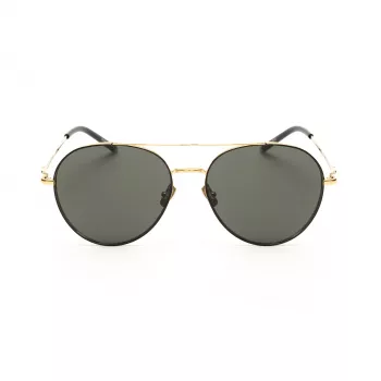 Belstaff Magnumdoradon Unisex Saulesbrilles - 58/17/145 mm - Melns Rāmis Pelēka Lēca