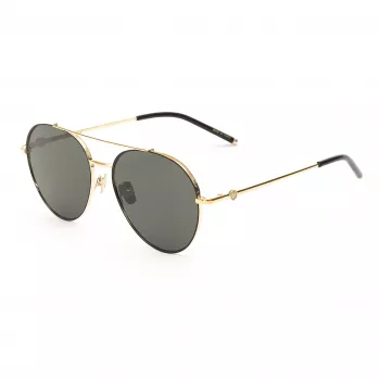Belstaff Magnumdoradon Unisex Saulesbrilles - 58/17/145 mm - Melns Rāmis Pelēka Lēca