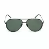BELSTAFF MAN ARCHER-NEGRO Saulesbrilles (61/14/145 mm) - Melns rāmis, Pelēkas lēcas