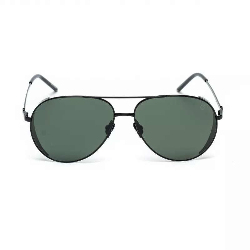 BELSTAFF MAN ARCHER-NEGRO Saulesbrilles (61/14/145 mm) - Melns rāmis, Pelēkas lēcas