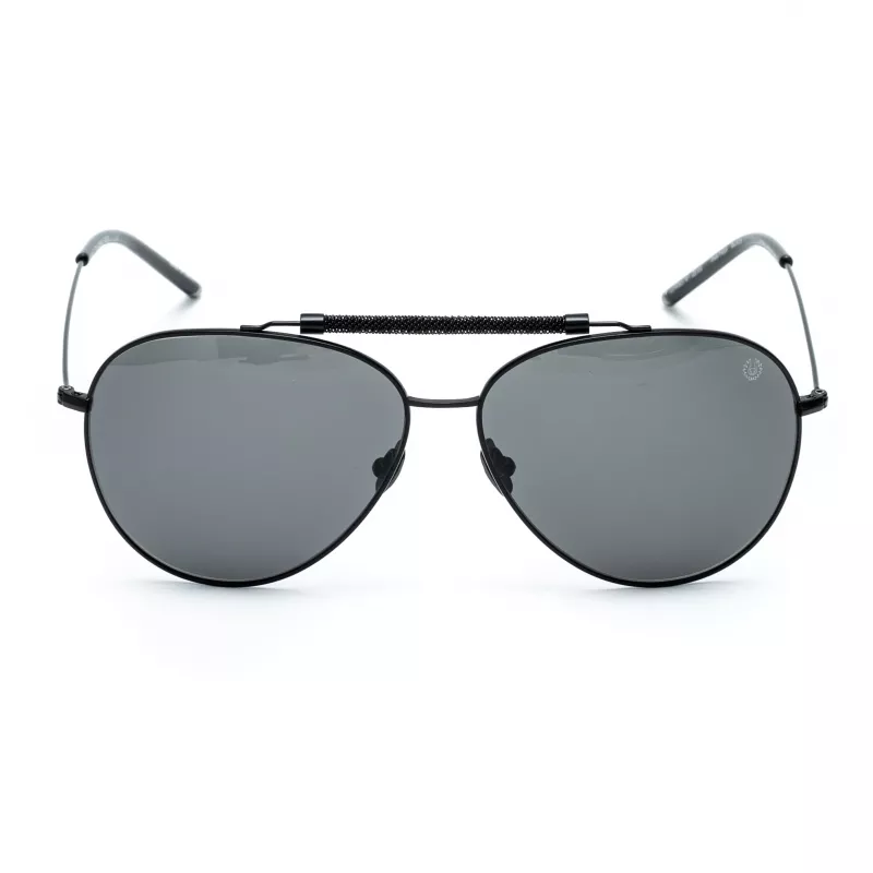 BELSTAFF MAN PANTHER-NEGRO Saulesbrilles - Melns rāmis, Pelēkas lēcas, 61/13/145 mm
