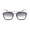 BELSTAFF MAN Ryder CLARS08 Saulesbrilles - Melns acetāta rāmis, pelēkas polikarbonāta lēcas, UV400 aizsardzība, 54/21/145 mm