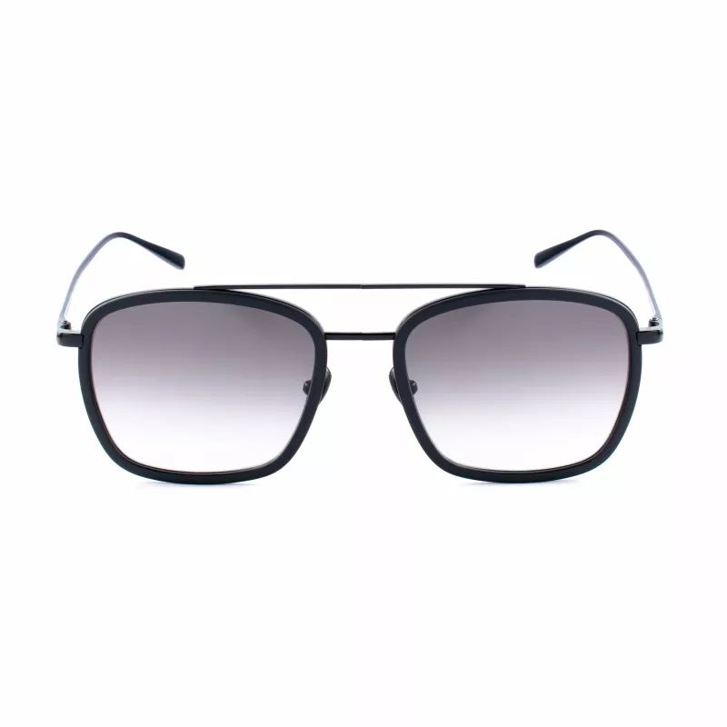 BELSTAFF MAN Ryder CLARS08 Saulesbrilles - Melns acetāta rāmis, pelēkas polikarbonāta lēcas, UV400 aizsardzība, 54/21/145 mm