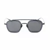 BELSTAFF MERRICK-S137 Unisex saulesbrilles - Melns acetāta rāmis, Pelēkas UV400 lēcas 47/23/143 mm