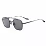 BELSTAFF MERRICK-S137 Unisex saulesbrilles - Melns acetāta rāmis, Pelēkas UV400 lēcas 47/23/143 mm