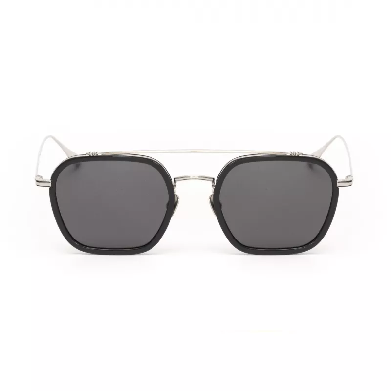 BELSTAFF MERRICKIIGRIS Vīriešu kvadrātveida acetāta saulesbrilles 54/23/143 mm Pelēkas