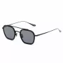 BELSTAFF MERRICKNEGROW Unisex Saulesbrilles - Melns Rāmis, Dūmu Pelēkas Lēcas, 47/23/143 mm