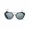 BELSTAFF PINNERNEGROCO Unisex Saulesbrilles - Melns Rāmis, Pelēkas Lēcas, 53/19/145 mm
