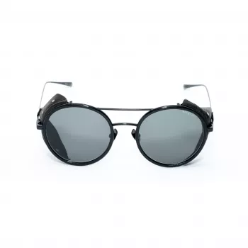 BELSTAFF PINNERNEGROCO Unisex Saulesbrilles - Melns Rāmis, Pelēkas Lēcas, 53/19/145 mm