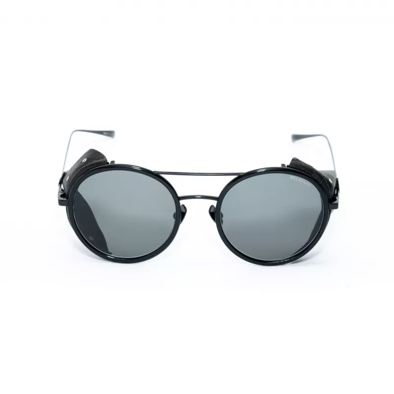 BELSTAFF PINNERNEGROCO Unisex Saulesbrilles - Melns Rāmis, Pelēkas Lēcas, 53/19/145 mm