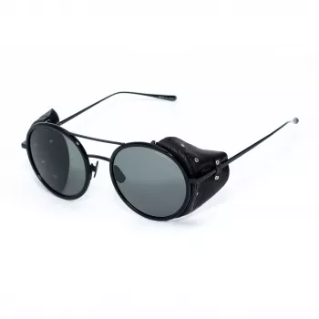 BELSTAFF PINNERNEGROCO Unisex Saulesbrilles - Melns Rāmis, Pelēkas Lēcas, 53/19/145 mm