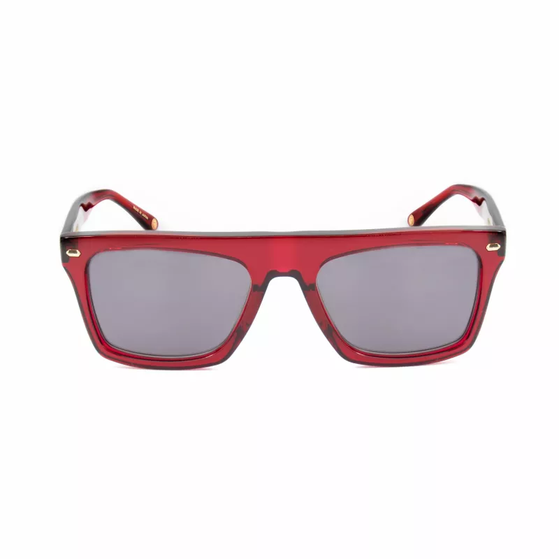 BELSTAFF Randfodii Vīriešu Saulesbrilles - Acetāta Rāmis, Polikarbonāta Lēcas, UV400 Aizsardzība, 58 mm Lēcu Platums, Melns/Pelēks