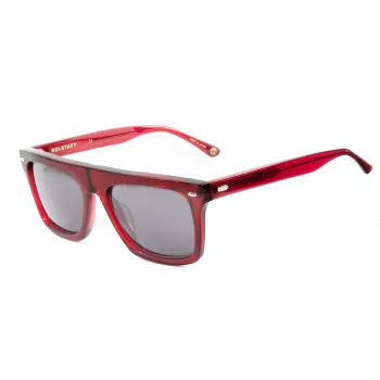 BELSTAFF Randfodii Vīriešu Saulesbrilles - Acetāta Rāmis, Polikarbonāta Lēcas, UV400 Aizsardzība, 58 mm Lēcu Platums, Melns/Pelēks